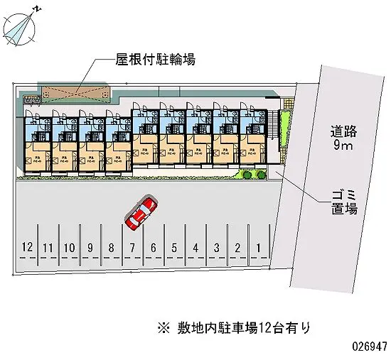 ★手数料０円★城陽市富野長池　月極駐車場（LP）